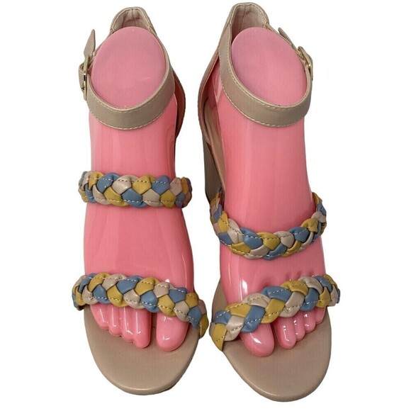 BC Footwear Wanna Be Heels Women's Size 8 Born in California Beige - Picture 5 of 10